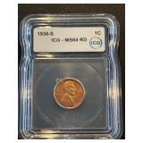 1936-S Lincoln Cent ICG MS64 Red