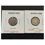 Barber Silver Dimes