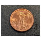 1 Ounce .999 Fine Copper Round