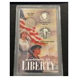Portraits of Liberty Coins