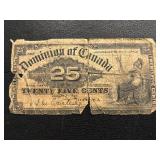 1900 25 Cent Fractional Currency Canada