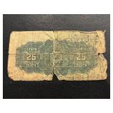 1900 25 Cent Fractional Currency Canada