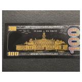 24K Gold Foil $100 Dollar Note