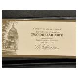 2003 A Green Seal $2 Dollar Federal Reserve Note South Dakota