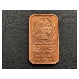 1 Ounce .999 Fine Copper Bar