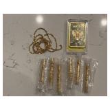 Gold Flakes in Vials, Plated Bar