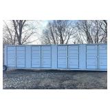 MMPU4046114 // 40 Ft High Cube Sea Container with 4 Sets of Side Doors