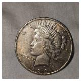 1923 Peace Dollar $1 Fine Plus w/Toning