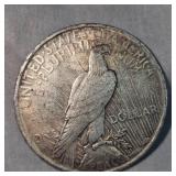 1923 Peace Dollar $1 Fine Plus w/Toning