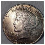 1922 Peace Dollar $1 VF+ w/Toning
