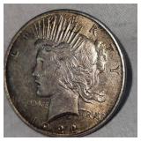 1922 Peace Dollar $1 VF+ w/Toning