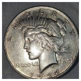 1922 Peace Dollar $1 VF w/ Light Toning