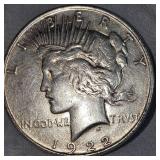 1922 Peace Dollar $1 VF w/ Light Toning