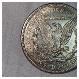 1921 S Morgan Dollar, AU withToning