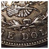 1921 S Morgan Dollar, AU withToning