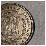 1921 Morgan Dollar $1 VF Plus w/Gold Toning