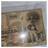 Boston, MA $5 Bank Note