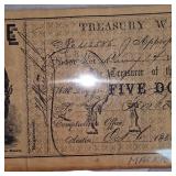 $5 1862 Treasury Warrant Note