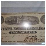 North Carolina 1803 $2 Treasury Note
