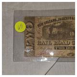 $2 New Orleans, Jackson and Great Northern Railroad Note