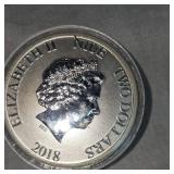 2018 $2 Scrooge McDuck 1oz Silver Rounds