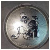 2018 $2 Scrooge McDuck 1oz Silver Rounds