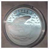 2023 $1 Humpback Whale 1 oz Silver Round