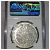 1978 MO Mexico $100 P NGC Mint Error MS66 Obverse Lamination
