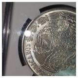 1978 MO Mexico $100 P NGC Mint Error MS66 Obverse Lamination