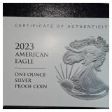 2023 US Mint Silver Eagle BU in Capsule 1 oz Silver