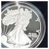 2023 US Mint Silver Eagle BU in Capsule 1 oz Silver