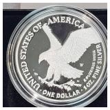 2023 US Mint Silver Eagle BU in Capsule 1 oz Silver