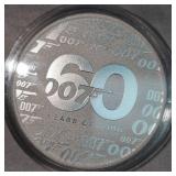 James Bond 007, 60 yrs of Bond, 1 oz Silver Round