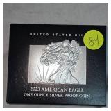 2023 US Mint Silver Eagle 1oz Capsuled Round
