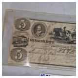 1976 S Proof Ike Silver Dollar and Mississippi and Alabama Railroad Note