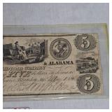 1976 S Proof Ike Silver Dollar and Mississippi and Alabama Railroad Note