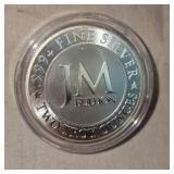 2oz J.M. Cullion Eagle Silver Round