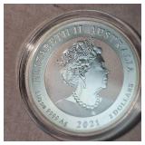 2021 1 1/2 oz Australlian Platypus Silver Round