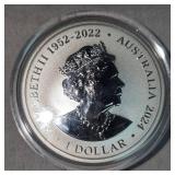 2024 1oz Tiger Snake, 1 oz Silver Round