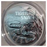 2024 1oz Tiger Snake, 1 oz Silver Round