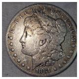 1881 Morgan Dollar $1