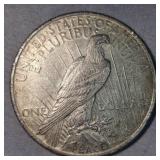 1923 Peace Dollar $1 VF+ w/Light Toning