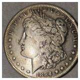 1884 O Morgan Dollar $1 Very Clean w/Toning