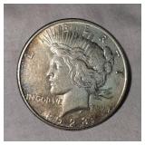 1923 Peace Dollar $1 VF w/Toning