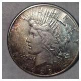 1923 Peace Dollar $1 VF w/Toning