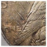 1922 Peace Dollar $1 VF+ with Gold Toning , Very Luxurious