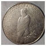 1922 D Peace Dollar $1 Fine Plus