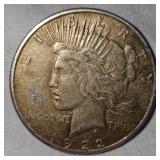 1922 S Peace Dollar $1 w/Beautiful Gold Toning