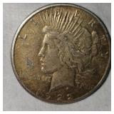 1922 S Peace Dollar $1 w/Beautiful Gold Toning