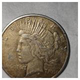 1922 S Peace Dollar $1 w/Beautiful Gold Toning